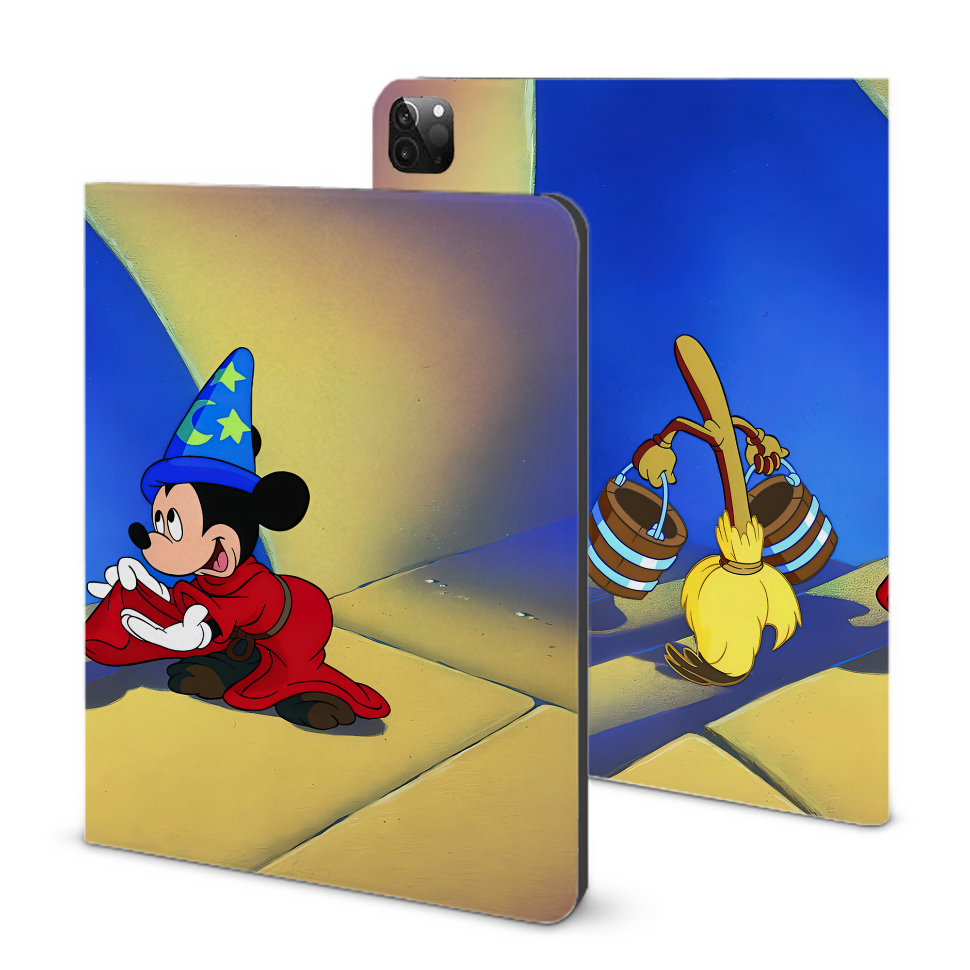 （画像用） ミッキーマウス Mickey Mouse IPadケース ペンホルダー付き ブックスタイルデザイン